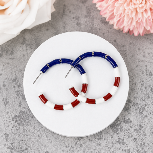 Star Hoop Earrings